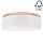 Taklampa BENITA 2xE27/25W/230V diameter 48 cm grädde/ek – FSC certifierade