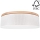 Taklampa BENITA 4xE27/25W/230V diameter 58 cm grädde/ek – FSC certifierade