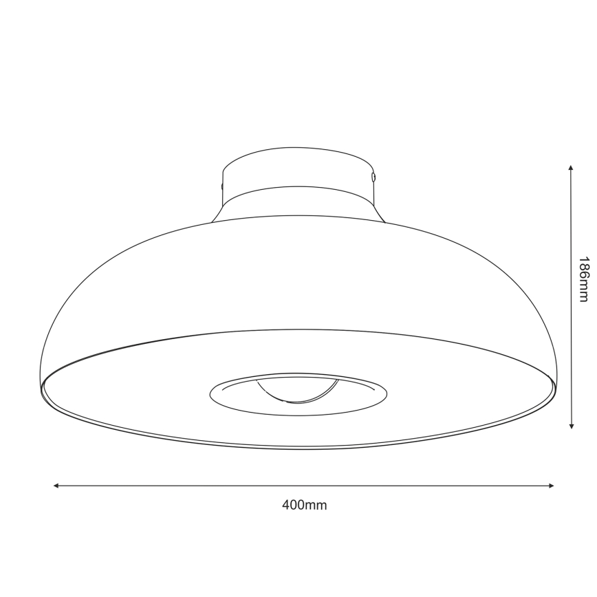 Taklampa BILBAO 1xE27/15W/230V beige