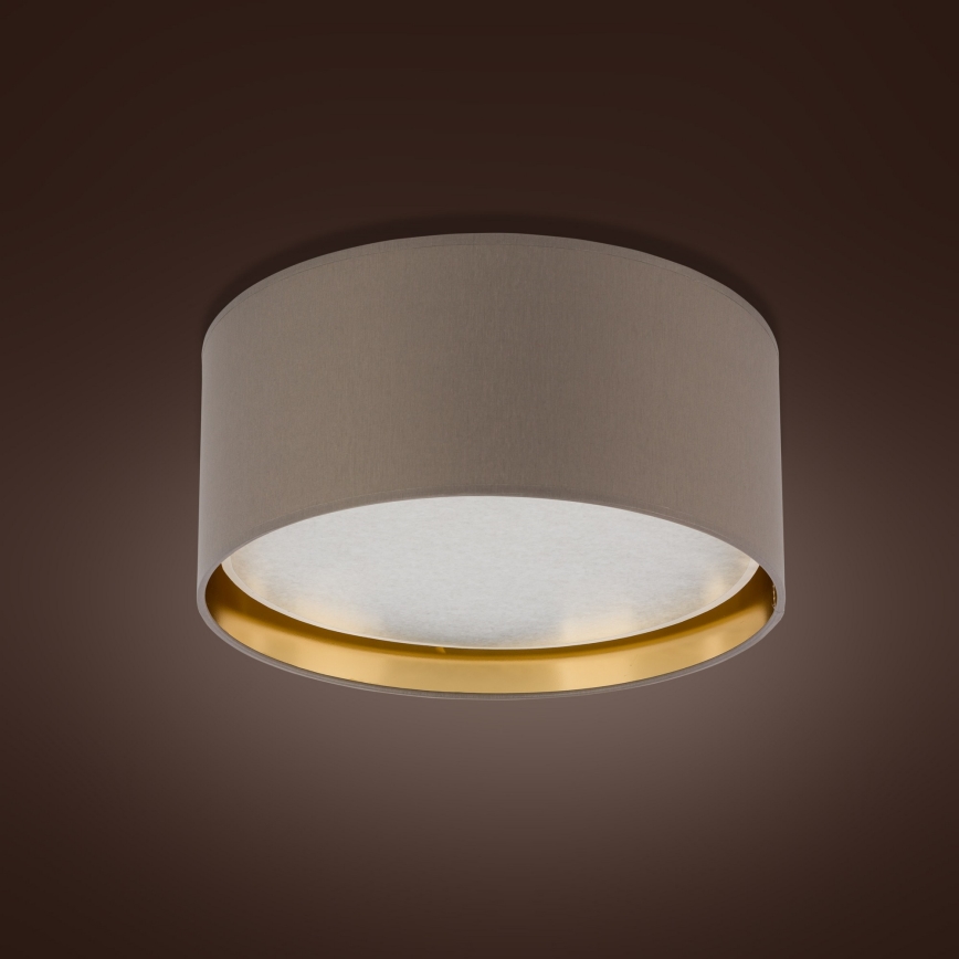 Taklampa  BILBAO 4xE27/15W/230V d. 45 cm brun /gold
