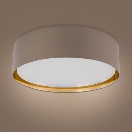 Taklampa  BILBAO 4xE27/15W/230V d. 60 cm brun /gold