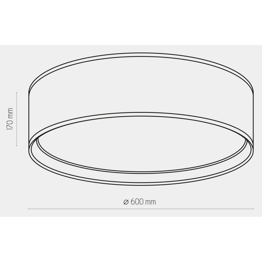 Taklampa  BILBAO 4xE27/15W/230V d. 60 cm svart /gold