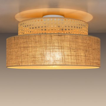 Taklampa BOHO 1xE27/60W/230V beige