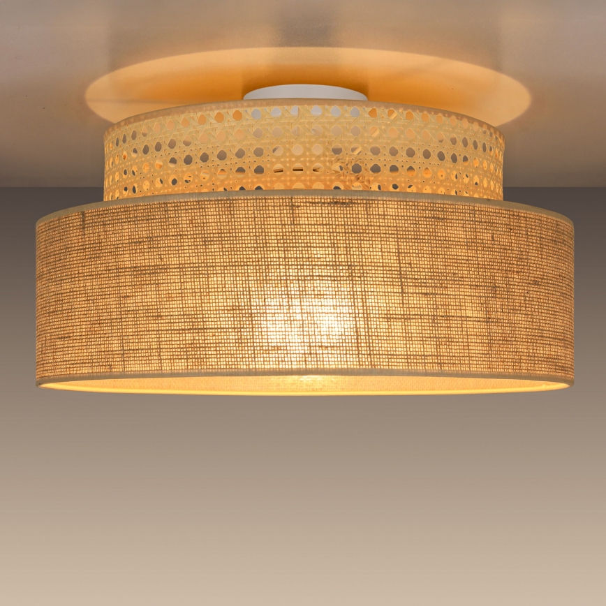 Taklampa BOHO 1xE27/60W/230V beige