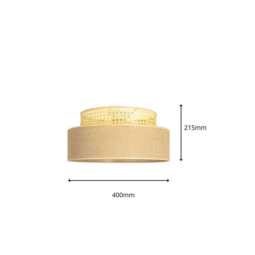 Taklampa BOHO 1xE27/60W/230V beige