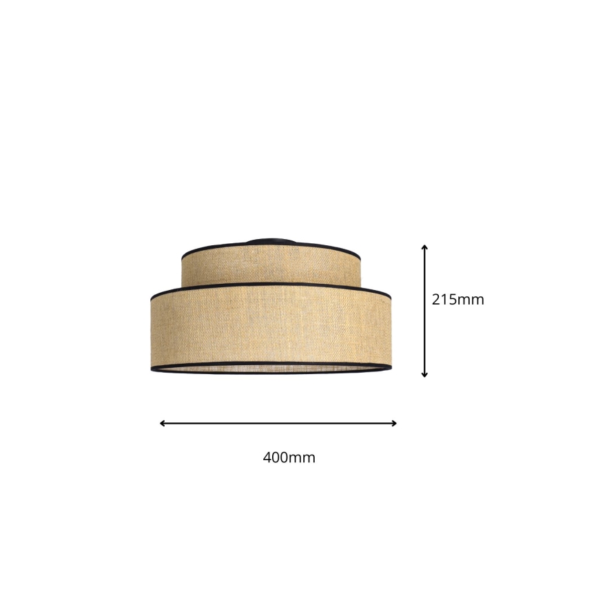 Taklampa BOHO 1xE27/60W/230V beige
