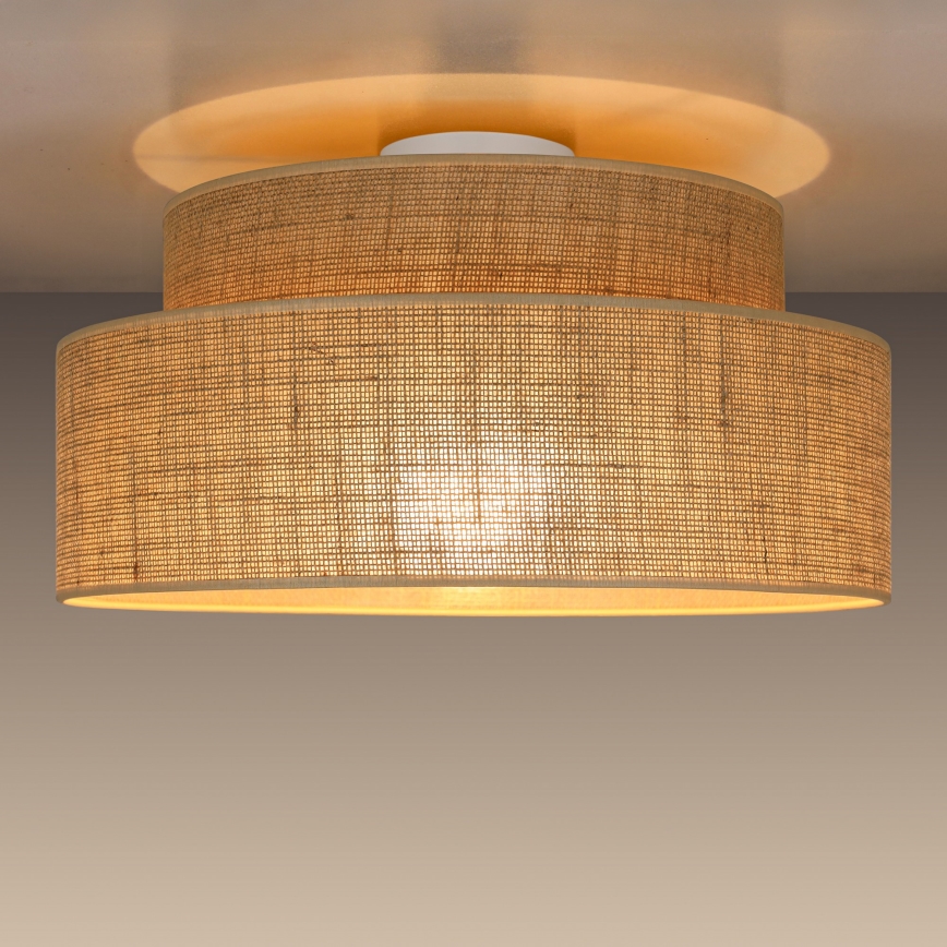 Taklampa BOHO 1xE27/60W/230V beige