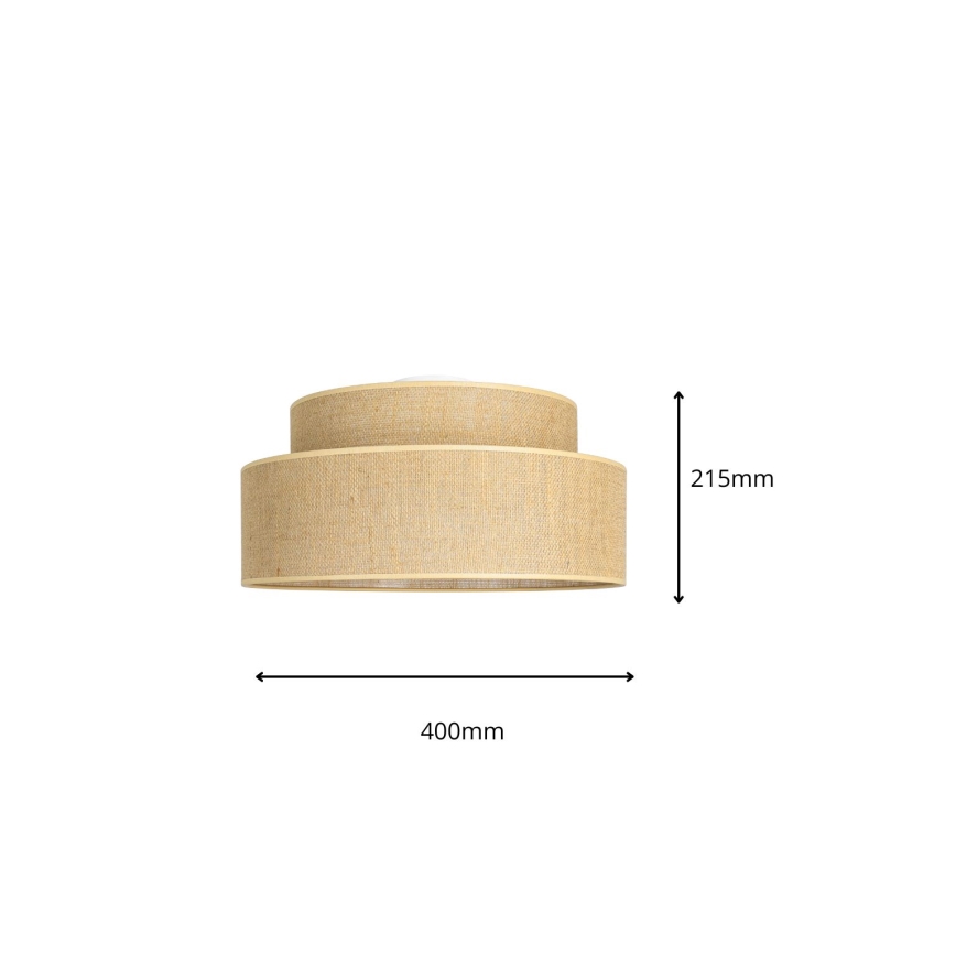 Taklampa BOHO 1xE27/60W/230V beige
