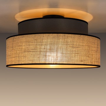 Taklampa BOHO 1xE27/60W/230V brun/beige