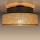 Taklampa BOHO 1xE27/60W/230V brun/beige