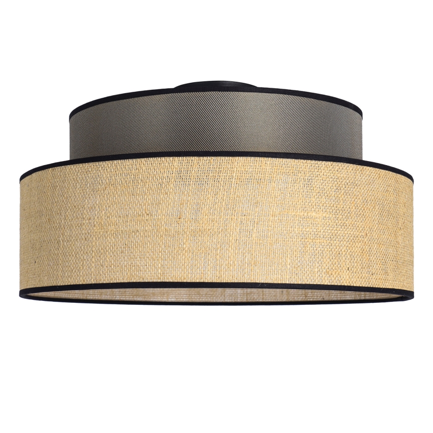 Taklampa BOHO 1xE27/60W/230V brun/beige