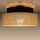 Taklampa BOHO 1xE27/60W/230V svart/beige