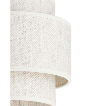 Taklampa BOHO 1xE27/60W/230V Ø 40 cm vit