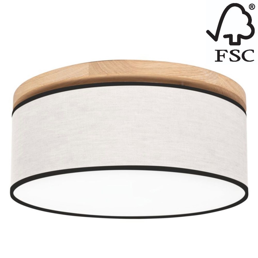 Taklampa BOHO 2xE27/25W/230V diameter 38 cm ek – FSC certifierade
