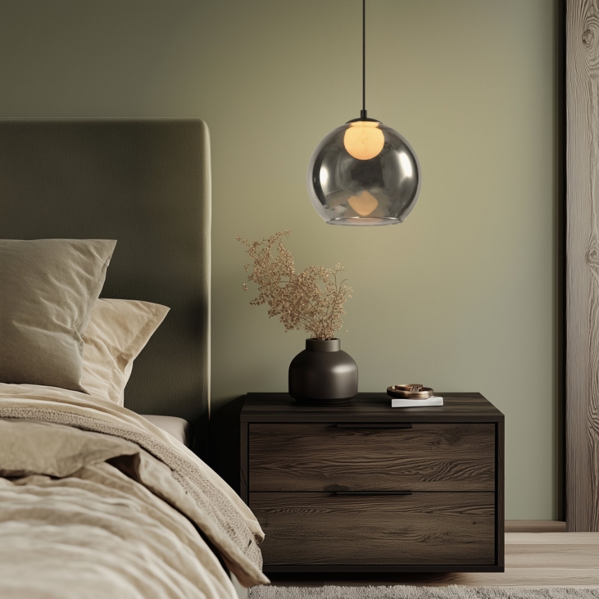Taklampa BRIN 1xG9/15W/230V rökgrå