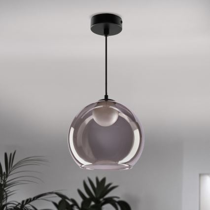Taklampa BRIN 1xG9/15W/230V rökgrå