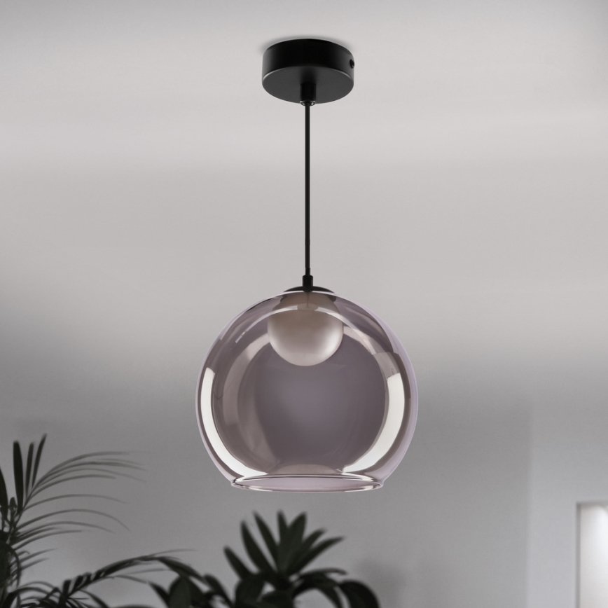 Taklampa BRIN 1xG9/15W/230V rökgrå