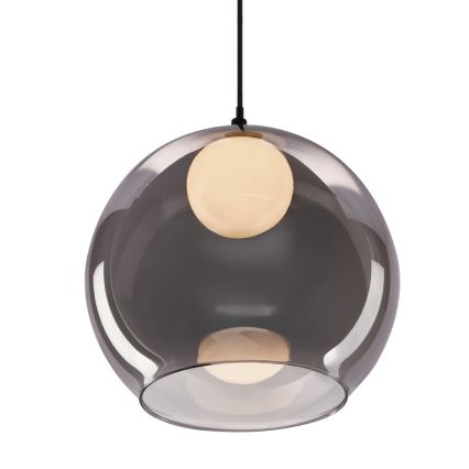 Taklampa BRIN 1xG9/15W/230V rökgrå