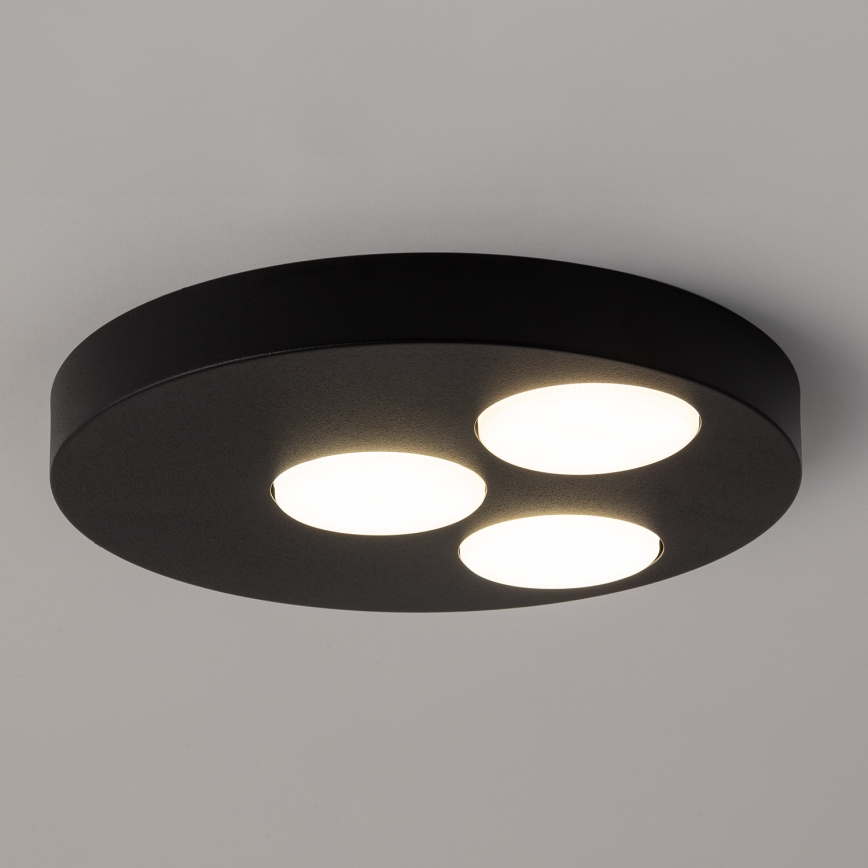 Taklampa BROS 3xGX53/12W/230V svart