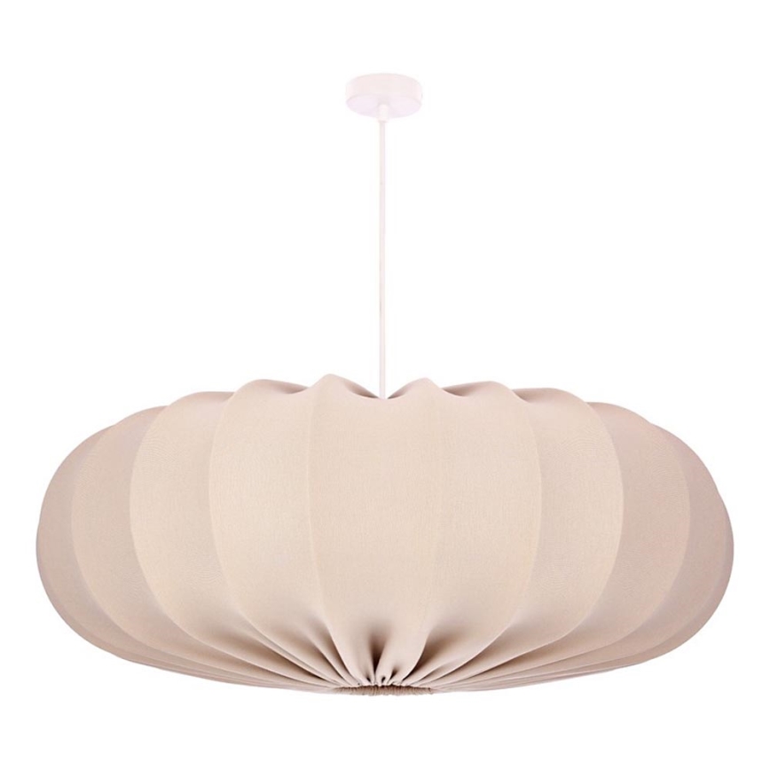 Taklampa CAFEE 1xE27/40W/230V Ø 66 cm beige