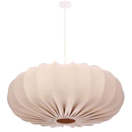 Taklampa CAFEE 1xE27/40W/230V Ø 66 cm beige