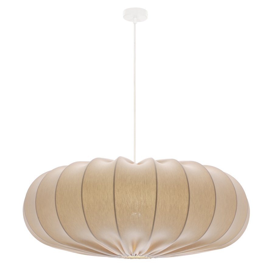 Taklampa CAFEE 1xE27/40W/230V Ø 66 cm beige