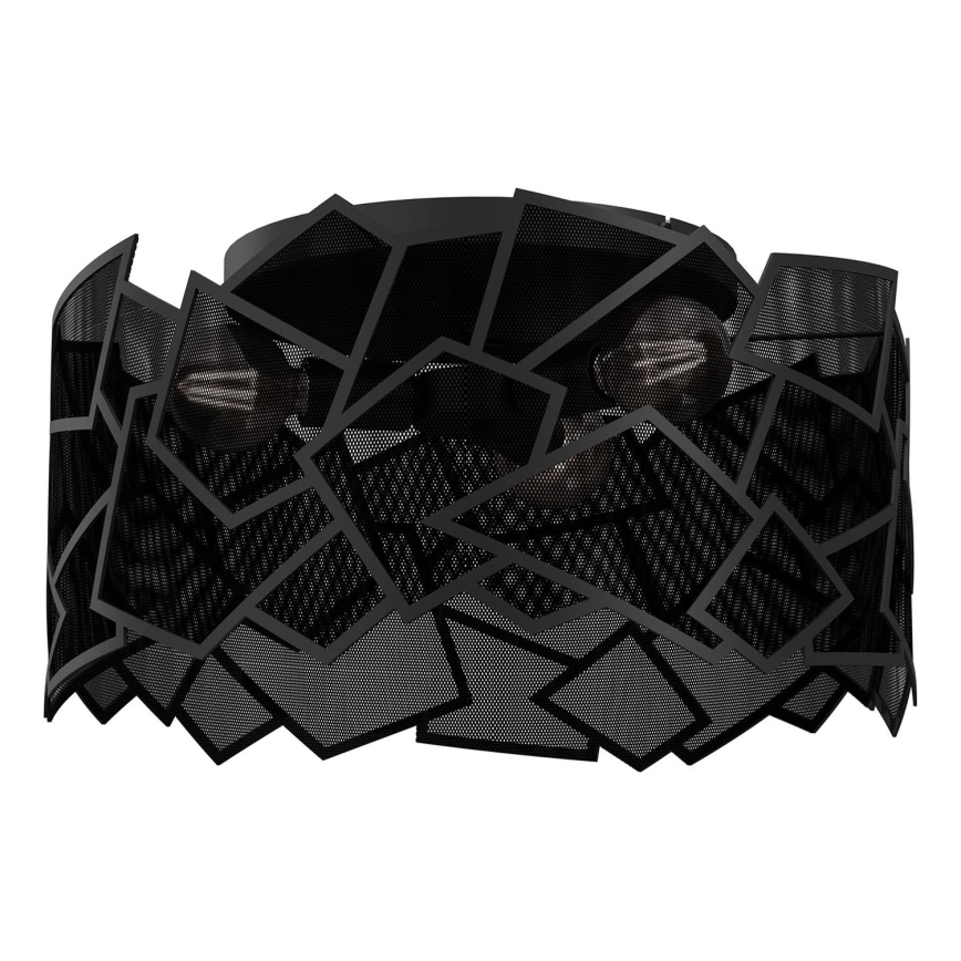 Taklampa CAMO 3xE27/15W/230V svart
