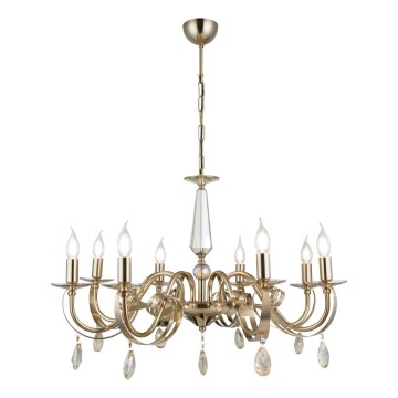 Taklampa CASTRO 8xE14/40W/230V guld