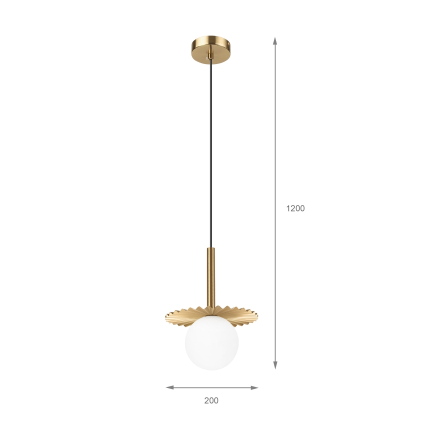 Taklampa CHITA 1xG9/5W/230V guld