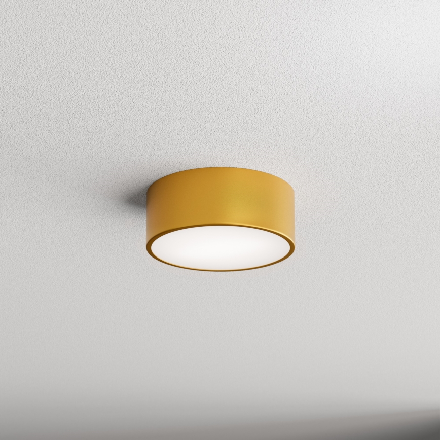 Taklampa CLEO 1xE27/24W/230V diameter 20 cm gyllene