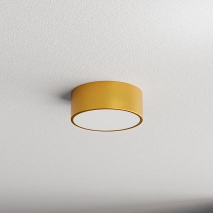 Taklampa CLEO 1xE27/24W/230V diameter 20 cm gyllene