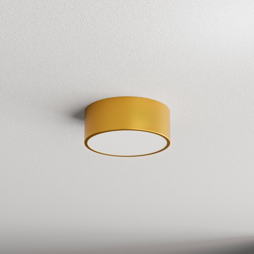 Taklampa CLEO 1xE27/24W/230V diameter 20 cm gyllene