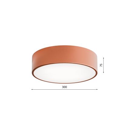 Taklampa  CLEO 2xE27/24W/230V d. 30 cm koppar
