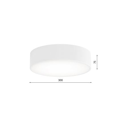 Taklampa  CLEO 2xE27/24W/230V d. 30 cm vit