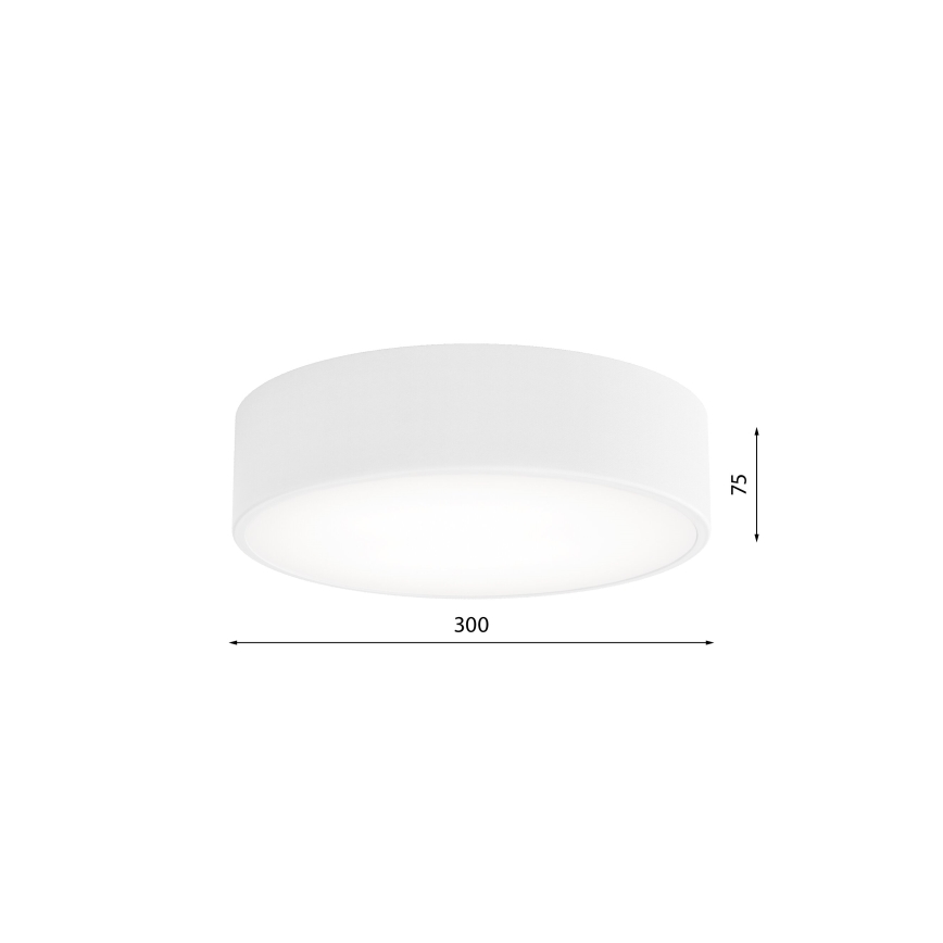Taklampa  CLEO 2xE27/24W/230V d. 30 cm vit