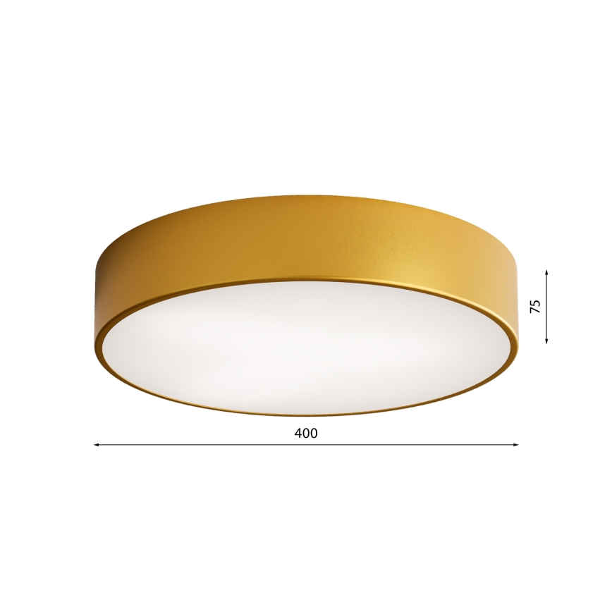 Taklampa  CLEO 3xE27/24W/230V d. 40 cm gold