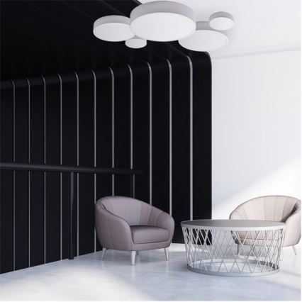Taklampa  CLEO 3xE27/24W/230V d. 40 cm vit