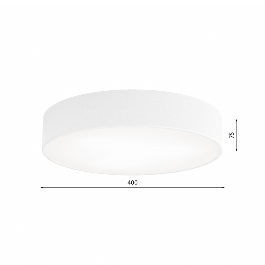 Taklampa  CLEO 3xE27/24W/230V d. 40 cm vit