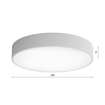 Taklampa  CLEO 4xE27/24W/230V d. 50 cm grå
