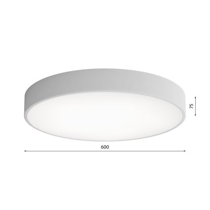 Taklampa  CLEO 5xE27/24W/230V d. 60 cm grå