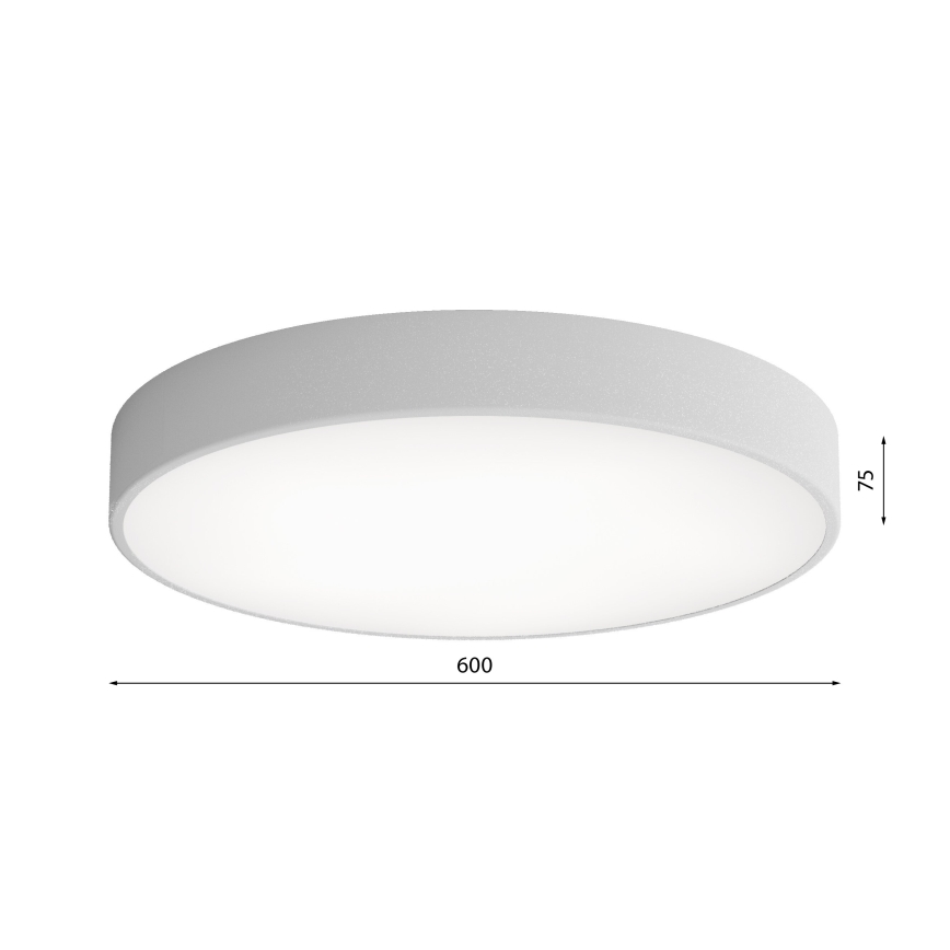 Taklampa  CLEO 5xE27/24W/230V d. 60 cm grå