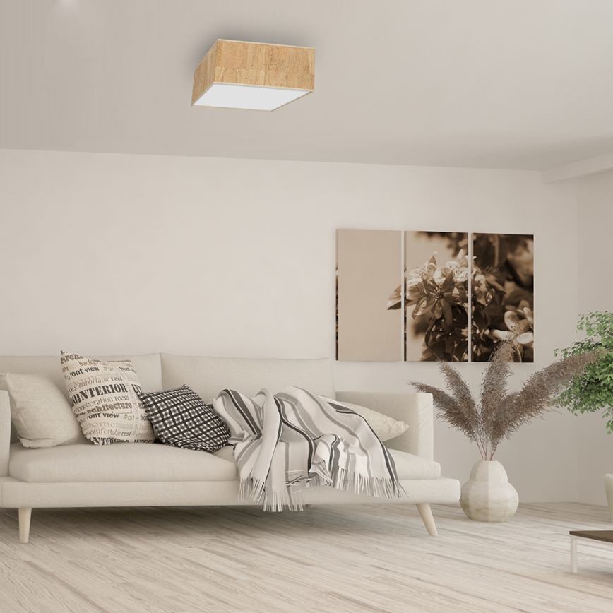 Taklampa CORK 2xE27/60W/230V