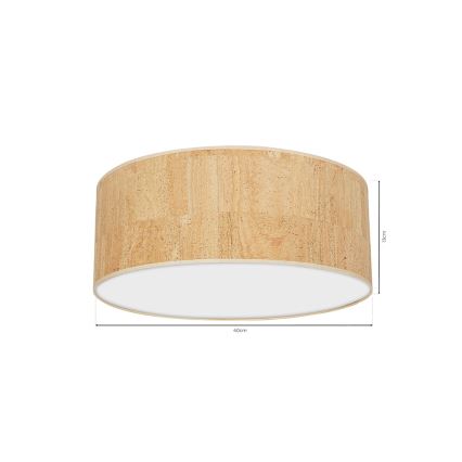 Taklampa CORK 2xE27/60W/230V
