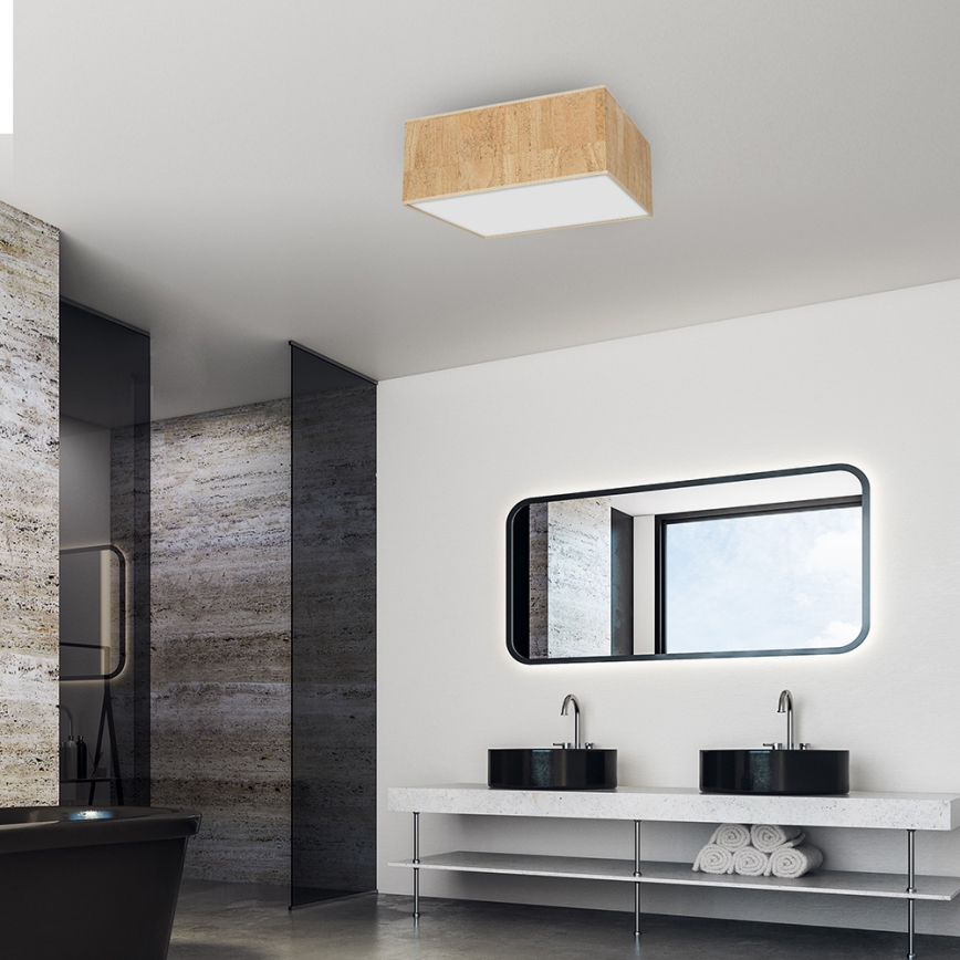 Taklampa CORK 3xE27/60W/230V