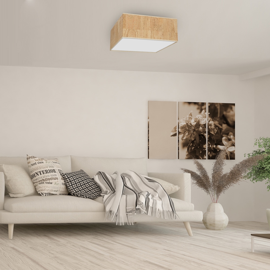 Taklampa CORK 3xE27/60W/230V