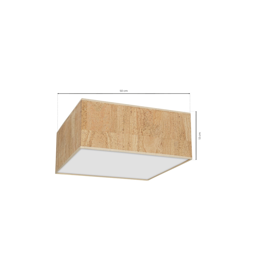 Taklampa CORK 3xE27/60W/230V