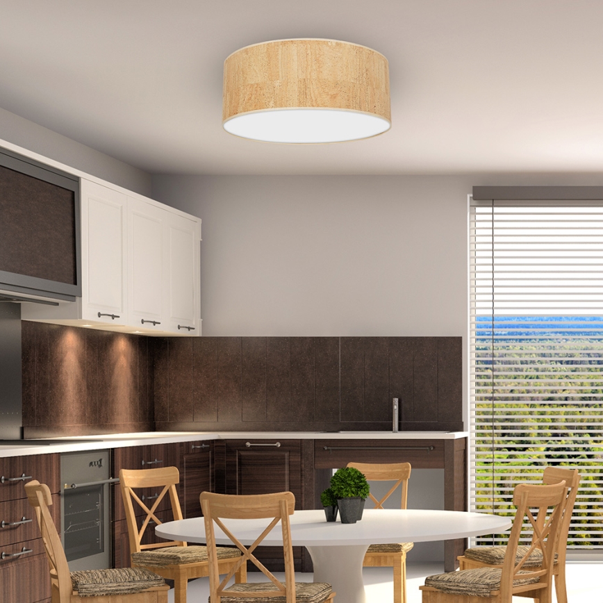 Taklampa CORK 3xE27/60W/230V