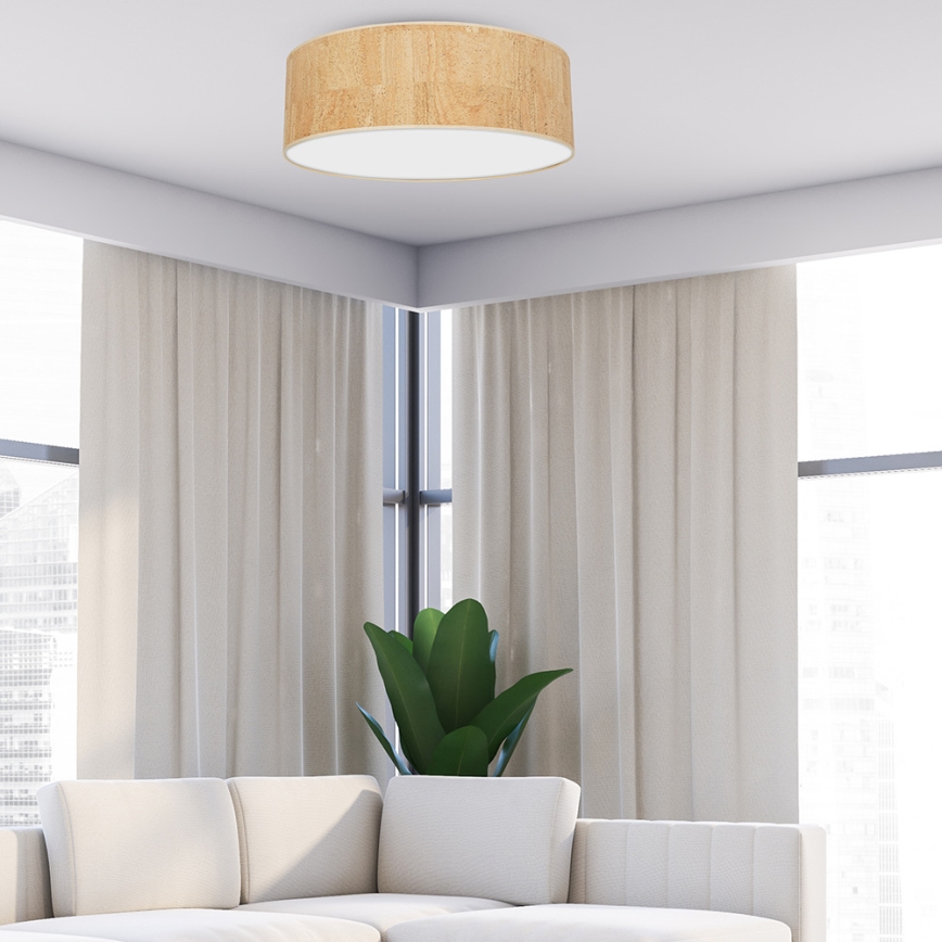 Taklampa CORK 3xE27/60W/230V