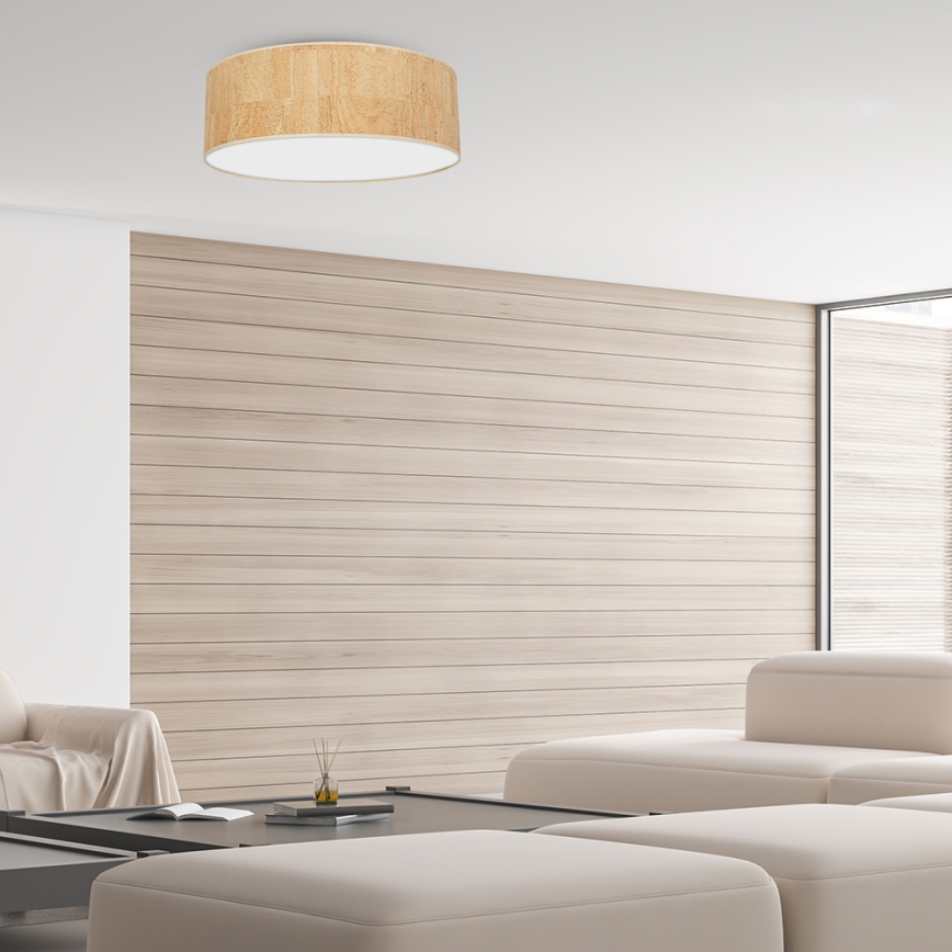 Taklampa CORK 3xE27/60W/230V