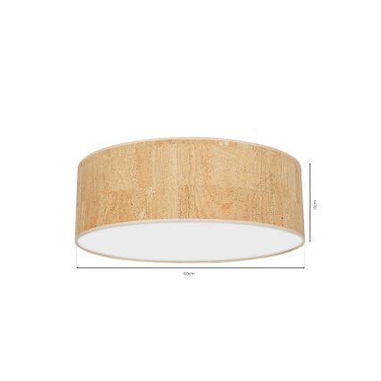 Taklampa CORK 3xE27/60W/230V